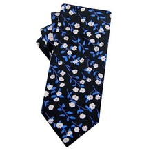Men's Cotton Floral Neck Tie 2.56'' Printed Skinny Tie N-33