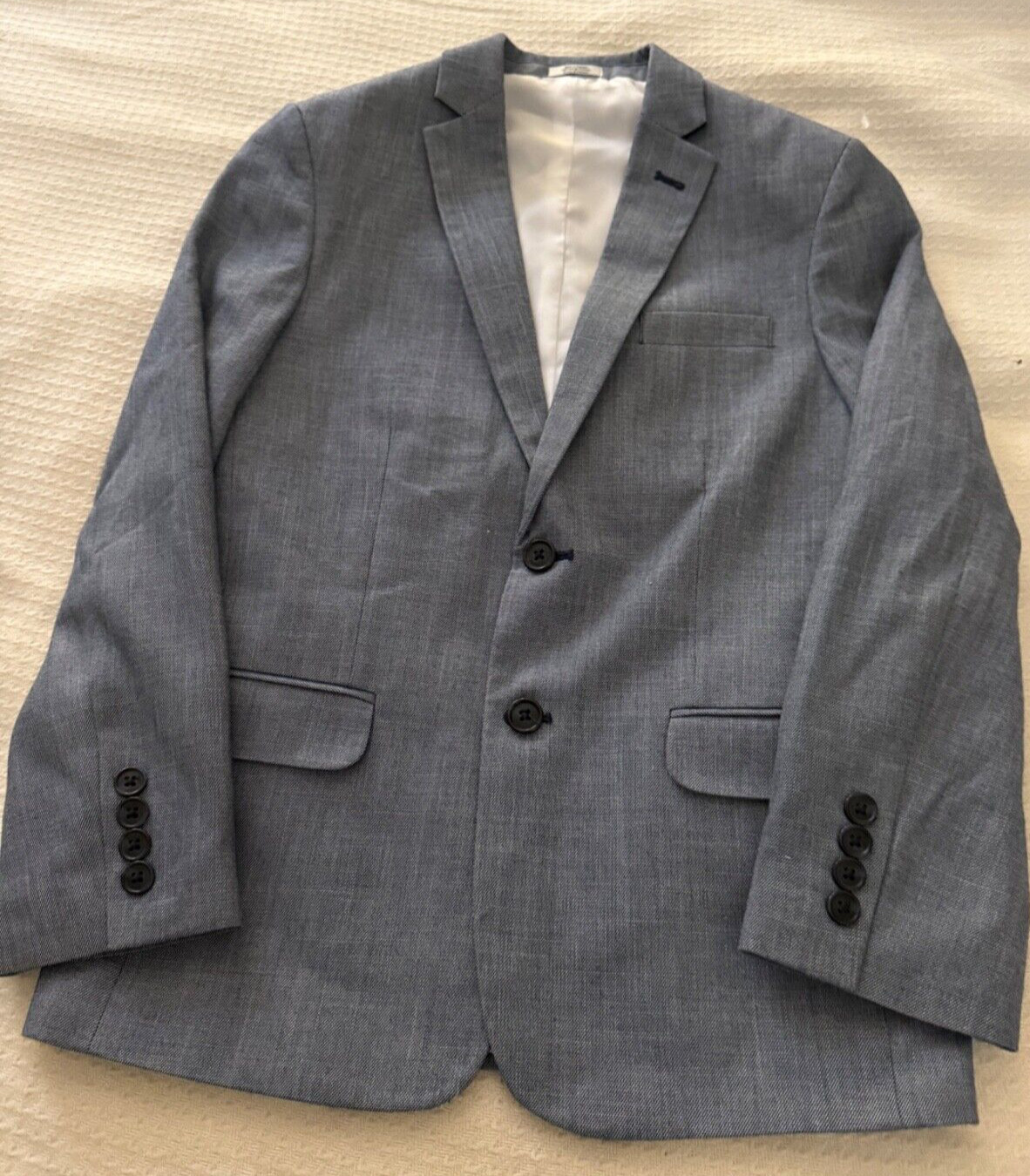 Boy's Sz 12 Lined light Blue Blazer Jacket  by Calvin Klein fully lined