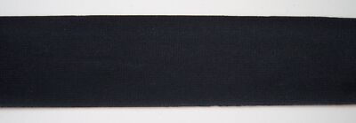 10 Yds. Black 1 1/2'' Wide Bias Stretch Lycra Edging Trim