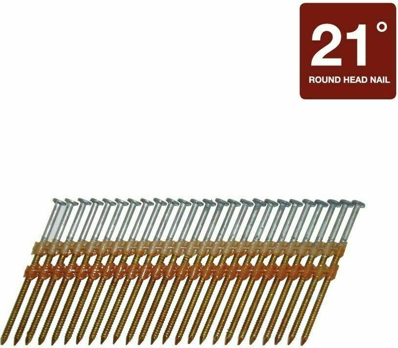 Hitachi 3-in 21-Degree Pneumatic Round Framing Nails 1000