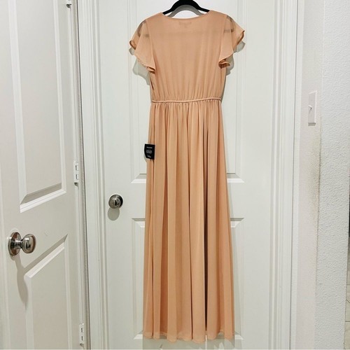 Lulus Women's Lost in the Moment Maxi Dress Blush Pink Wedding Bridesmaid Sz. XS - 第 8/13 張圖片
