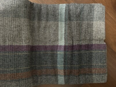 Crate & Barrel Wool Plaid Throw Made In England