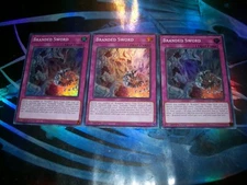 3x Branded Sword 1st Edition Super Rare SDAZ-EN031 Yu-Gi-Oh!