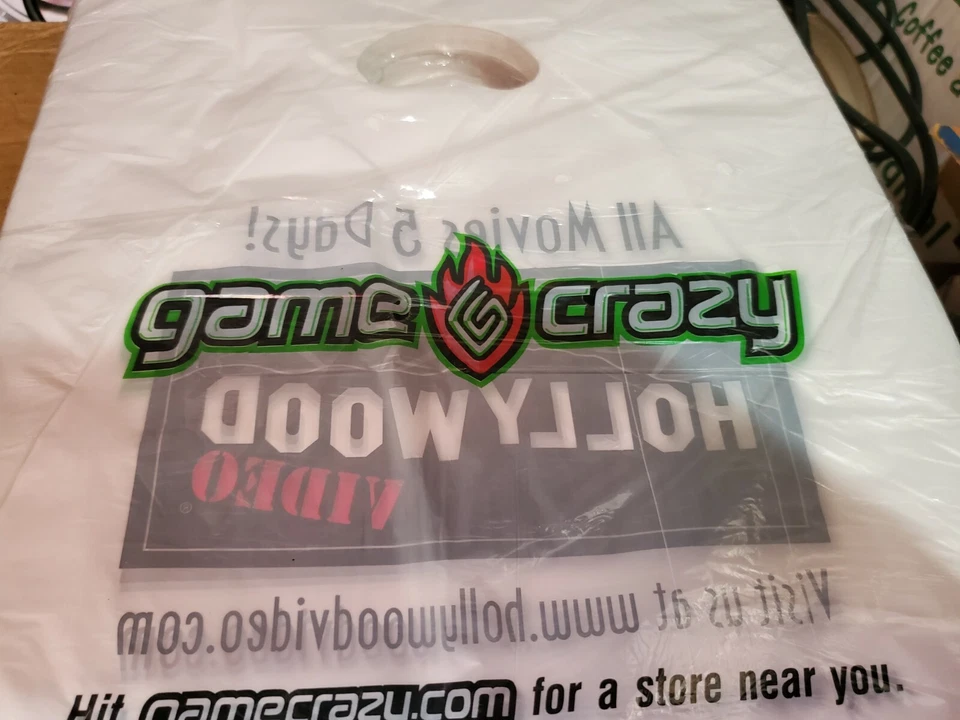 20 Nuevas Bolsas Clásicas de Tienda de Alquiler de Videojuegos Locos Hollywood Videojuegos De Colección Foto 4 de 4