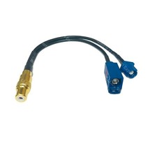 6inch RCA Female to Y type 1X FAKRA C Male 1x FAKRA C Female cable pigtail Split