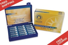 Helios Homeopathic 18 Remedy Starter Kit with free newbie Homeopathy Course