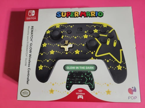 PDP REMATCH Enhanced Wireless Nintendo Switch Pro Controller - Mario Super Star