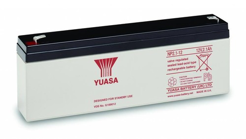 YUASA NP2.1-12 12V 2.1Ah F4.8 AGM Battery - Foto 2