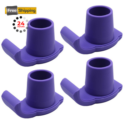 ZHUOKECE 4 Pcs Walker Glide Skis, Universal Fit ski 4 Pack, Purple