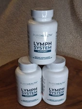 PureHealth (3 Pack) Lymph System Reduce Swelling Lymphatic Support 180 Capsules