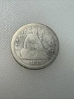 1875 seated liberty quarter J
