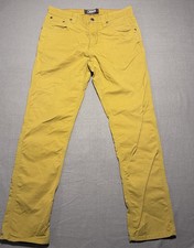 Mountain Khakis Larimer Pants Mens 32X30.5 tag 32x32 Mustard Gold Performance