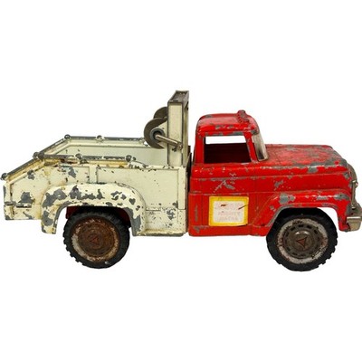 Vintage Hubley Mighty Metal No 800 Wrecker Tow Truck Pressed Steel USA Toy