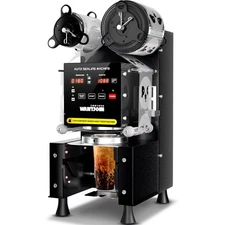 WantJoin Cup Sealing Machine Full Automatic Cup Sealer Machine 90/95mm Electric