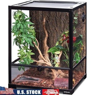30 Gallon Glass Terrarium Reptiles Amphibians Front Opening