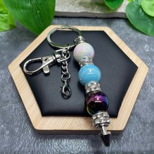4.5  Stainless Steel Candy Bubblegum Bead Keychain Purse Backpack New C1079