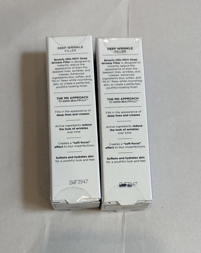 Lot of 2 Beverly Hills MD Cosmeceu Deep Wrinkle Filler 0.16 Fl Oz 5ML New Sealed - Picture 3 of 7