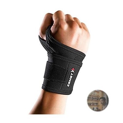 ZAMST Wrist Wrap Support for Golf Tennis Size M Black Compression Strap New