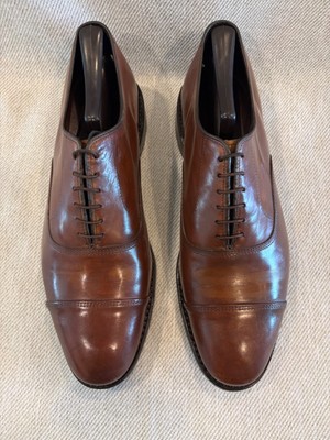 Купить allen edmonds byron cognac brown 2034 cap toe men s  display picture 3