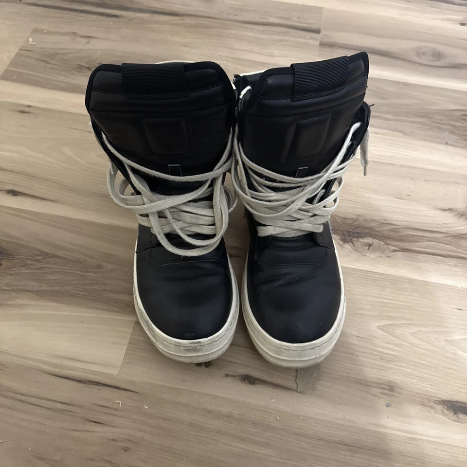 Rick Owens Geobaskets Shoes Black Size 44 Pre Owned. Good Conditions - Image 2 of 4