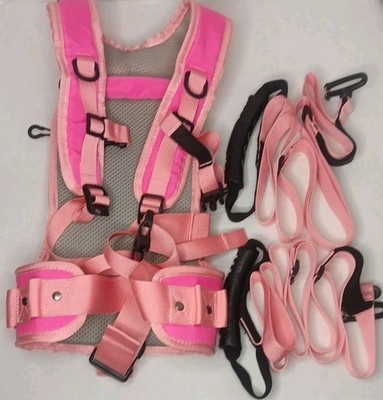 Pink Qogir Skiing And Snowboarding Harness And Straps For Kids Learning
