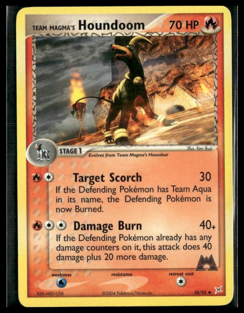 Team Magma's Houndoom #34/95 Team Magma vs Team Aqua VLP