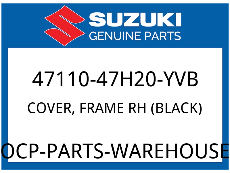 COVER, FRAME RH (BLACK) | FOR JSP