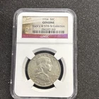 1954 Franklin Half Dollar 50c NGC Stacks W 57th St Collection Holder Silver