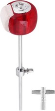 Drum Stick Beater Red Stainless Steel Handle Felt Hammer Head Pedal Drum Key
