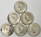 6 Mixed Date Kennedy Half Dollars *40% Silver* Lot Of 6 Circulated Coins