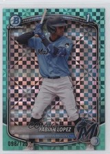 2025 Bowman Chrome Prospects Aqua X-Fractor 98/125 Fabian Lopez #BCP-19 0xh3