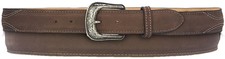 Silverton Men Genuine Leather Western Belt Brown Cowboy Work Ranch