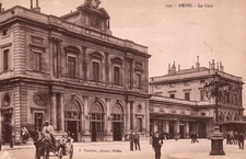 POSTCARD - REIMS - MARNE 51 - LA GARE