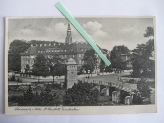 vecchia cartolina Schwidnitz Slesia ospedale