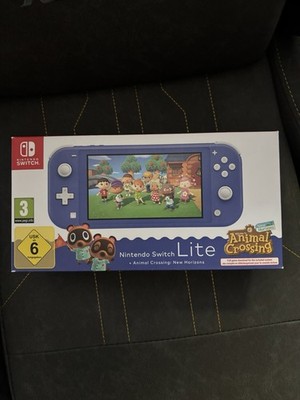 Nintendo Switch Lite Konsole Bundle inkl. Animal Crossing: New Horizons blau NEU