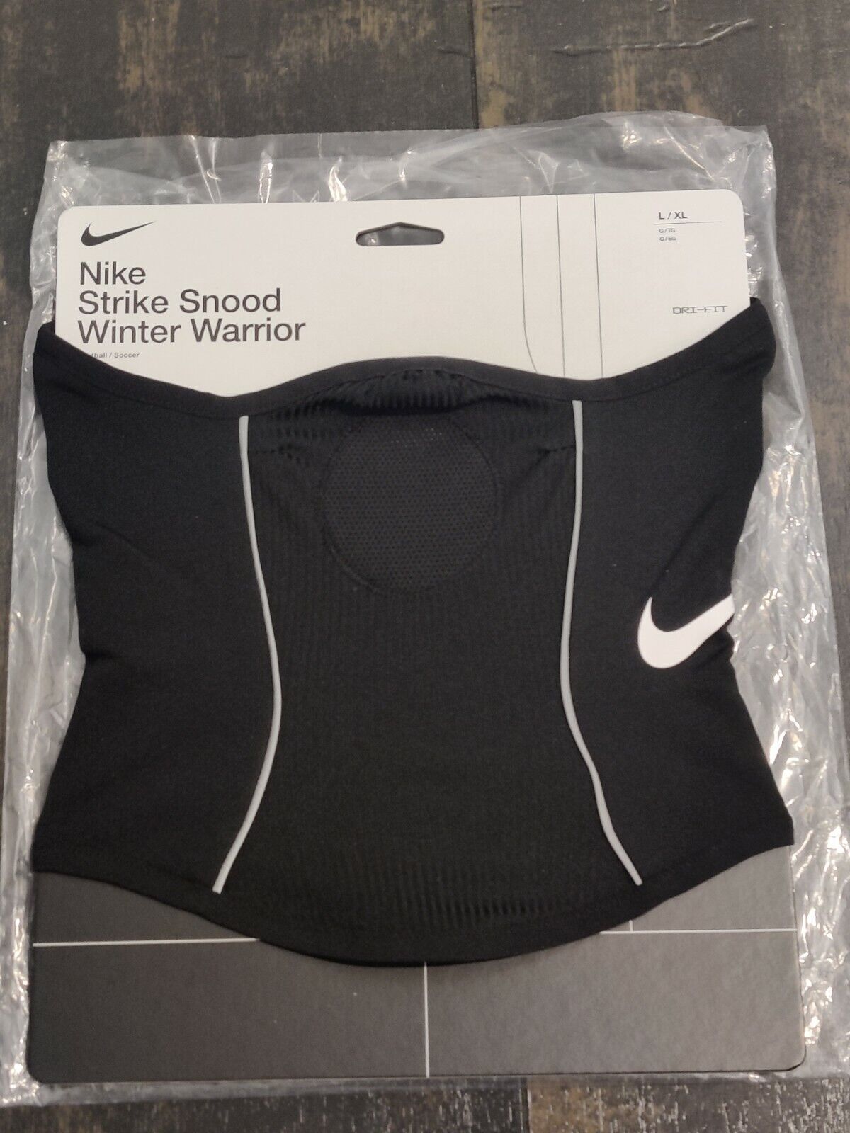 NEW Nike Strike Snood Warrior Neck Running Soccer Size Black eBay