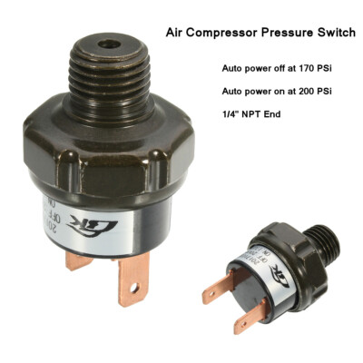 Air Compressor Tank Pressure Switch 170 psi on - 200 psi off Air Ride Suspension