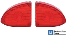 (2) 60-66 Chevy/GMC Suburban & Panel Van Rear Red Tail Light Lenses Pair