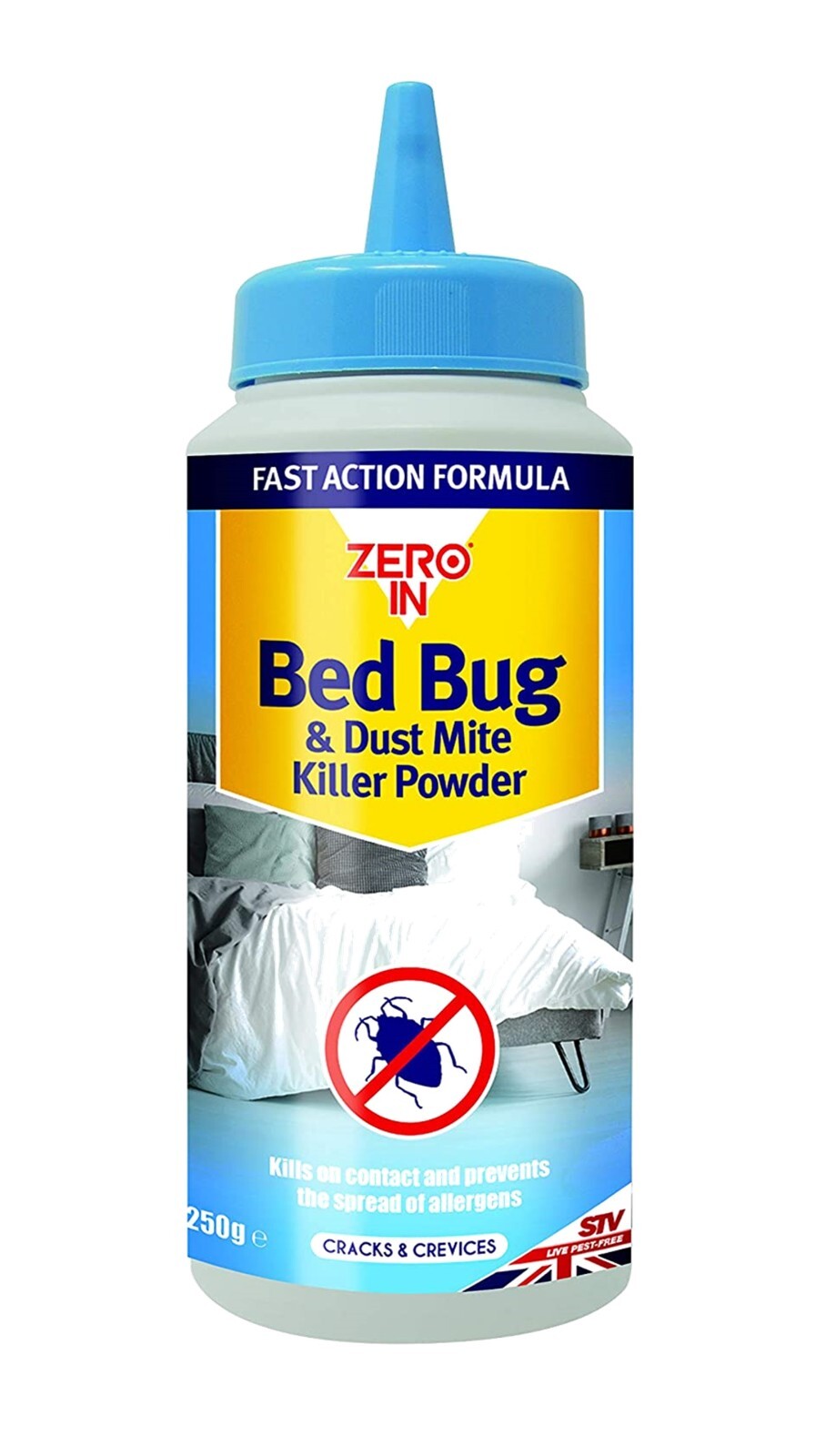 Zero In Bed Bug & Dust Mite Killer Bomb, Killer Powder, Aerosol or Bed