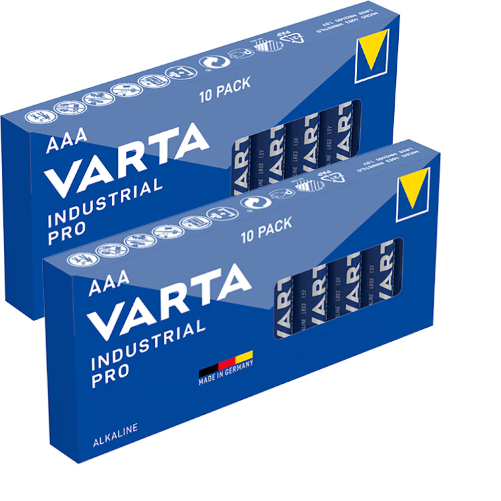 Thumbnail - 2x10er Pack-micro Aaa Lr3 Lr03 Mn2400 4003 1,5v Varta Industrial Pro