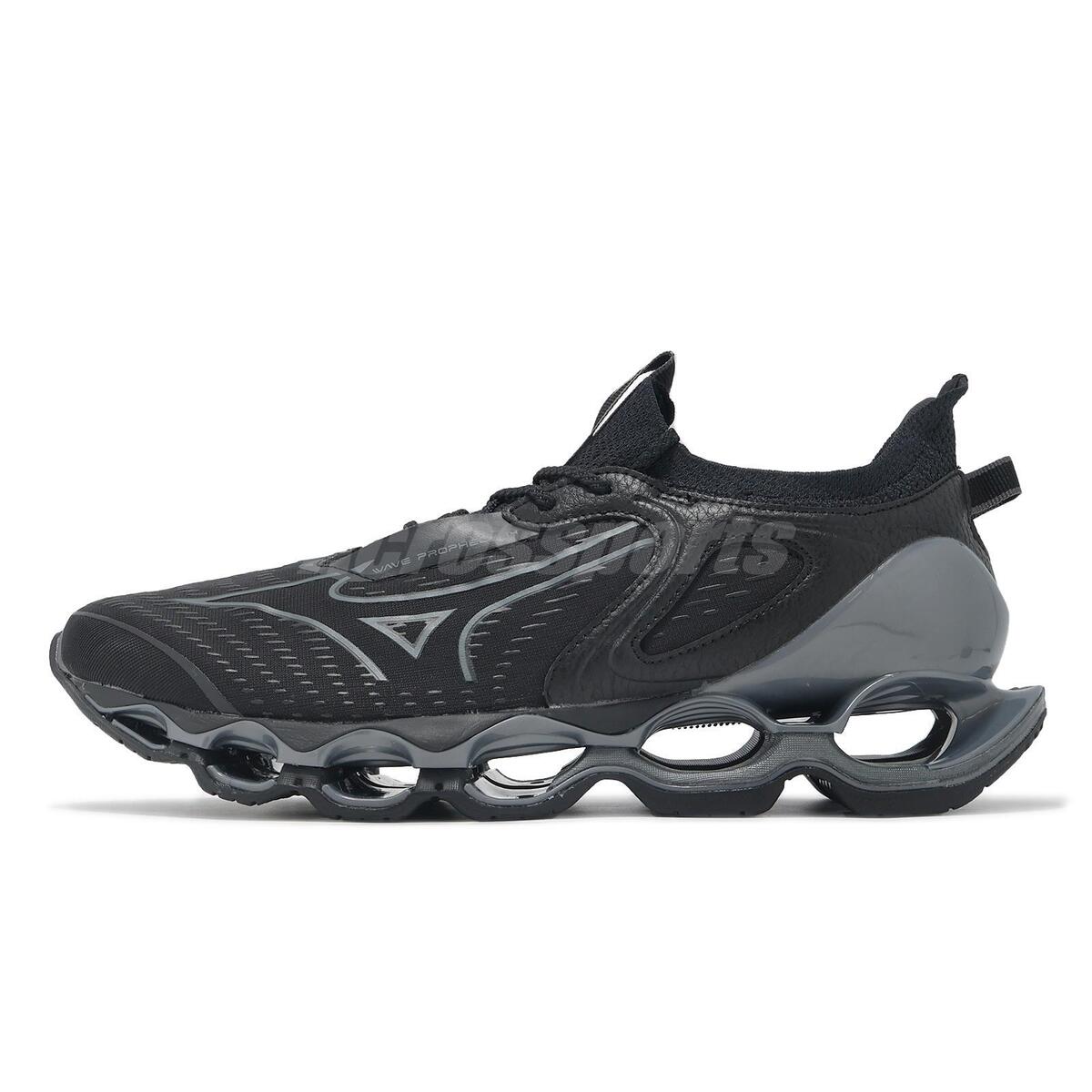 Mizuno Wave Prophecy 14 Black Grey Men Unisex Road Running Mizuno Wave Prophecy 14 Black Grey Men Unisex Road Running