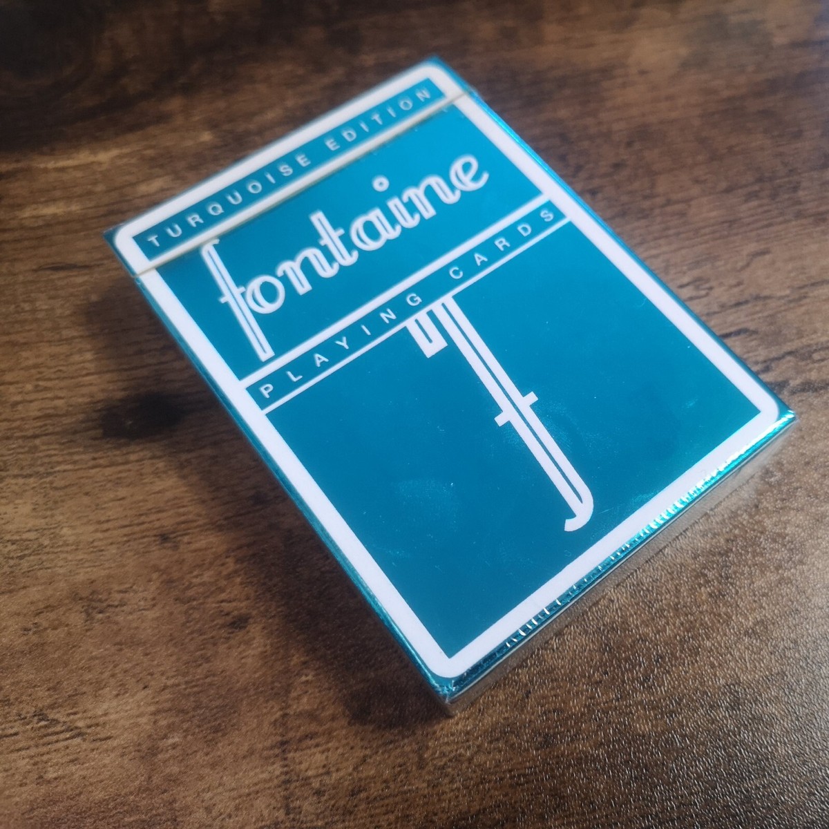 Fontaine Turquoise Foil Playing Cards New LTD Edition Holographic
