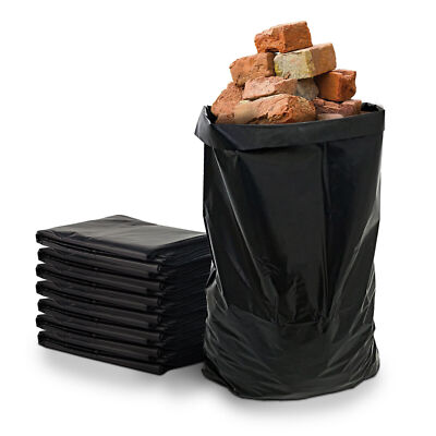 Extra Large Heavy Duty Black Rubble Sacks - For Garden & Building Waste, 535mm X 820mm - Timco 4 thumbnail image