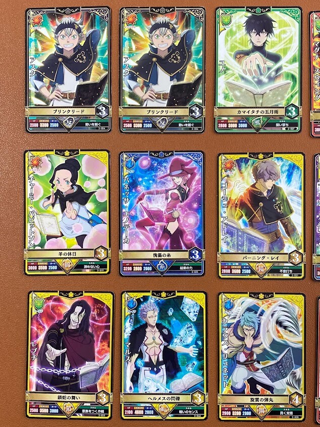 Black Clover Grimoire Battle Trading card set 2-0412 | eBay