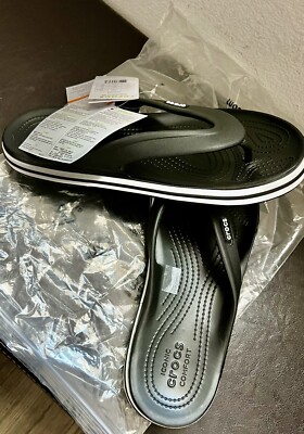 Crocks Flip Flops Waterproof Sandals Shower Shoes Men 11/Women 13