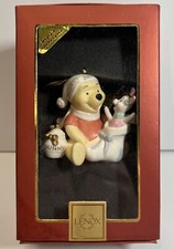 Lenox Disney Winnie The Pooh Piglet Stocking Surprise 2007 Annual Ornament