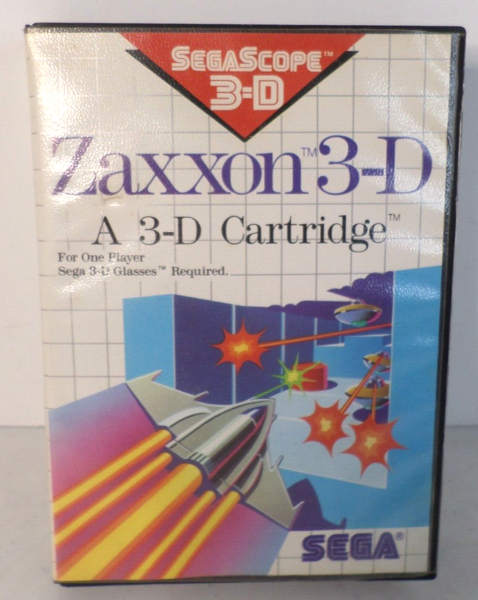 ⭐︎A⭐︎ Sega Master Zaxxon 3-D CASE ONLY - NO GAME or Instruction Booklet