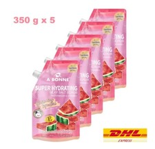 5 x A Bonne  Super Hydrating Silky Salt Scrub Kojic Watermelon Vitamin E 350 g