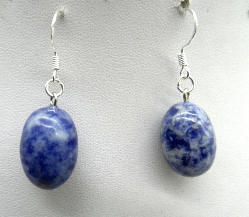 10 Pairs Natural Mixed Stone Egg Oval Reiki Chakra Healing Earrings Jewellery - Picture 5 of 12