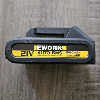 21V 2000mAh EWORK Replacment Battery For Cordless Hedge Trimmer Led Indicator 
